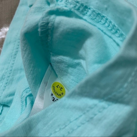 Gap kids light blue top crew Tank top with front twist size M  beach boho - Picture 11 of 11